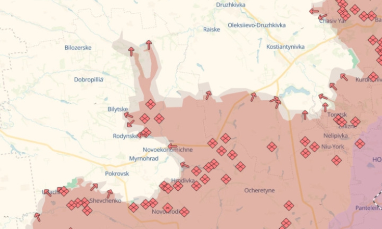 Ситуацията на фронта около Покровск, Мирноград и Константиновка е тежка за Украйна